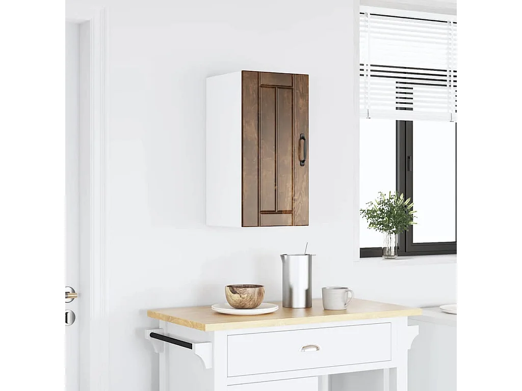 Pensile da Cucina Lucca Rovere Fumo in Legno Multistrato