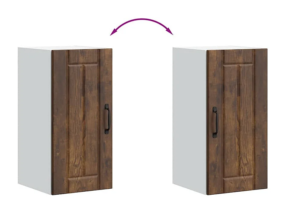 Pensile da Cucina Lucca Rovere Fumo in Legno Multistrato