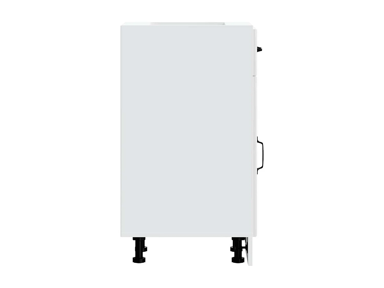 Onderkast Lucca bewerkt hout hoogglans wit