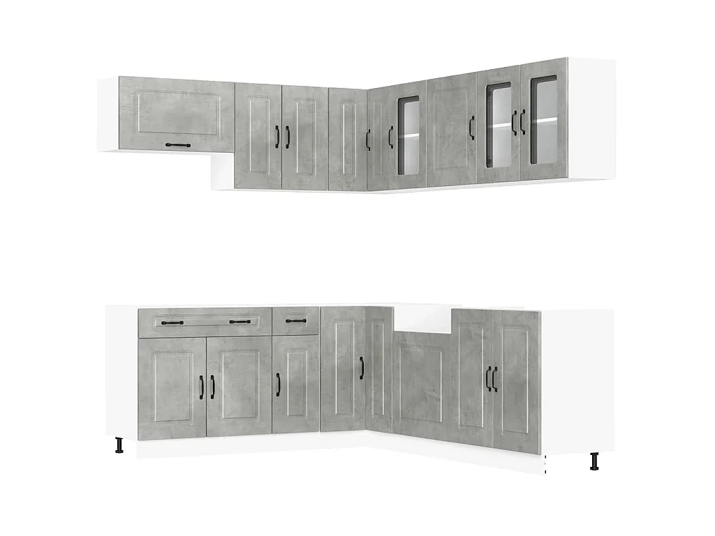 Ensemble d'armoires de cuisine 11 pcs Kalmar bois d'ingénierie