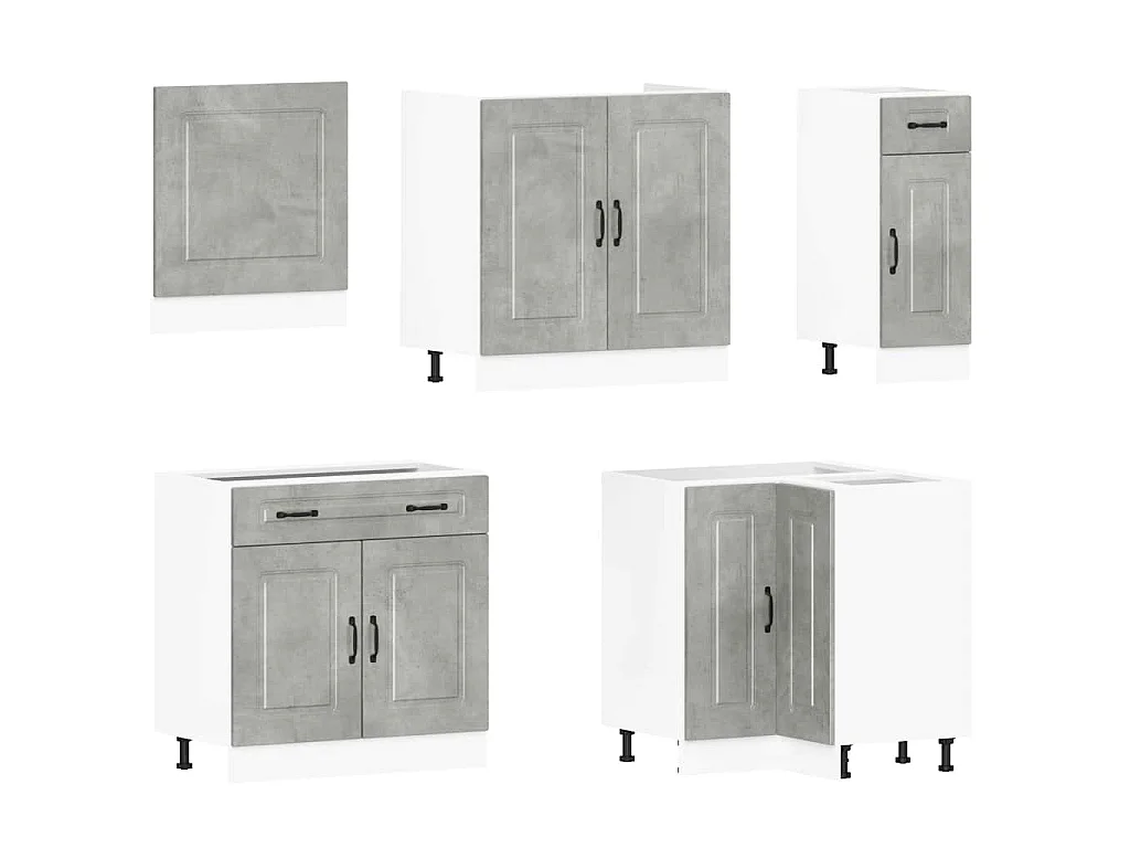 Ensemble d'armoires de cuisine 11 pcs Kalmar bois d'ingénierie