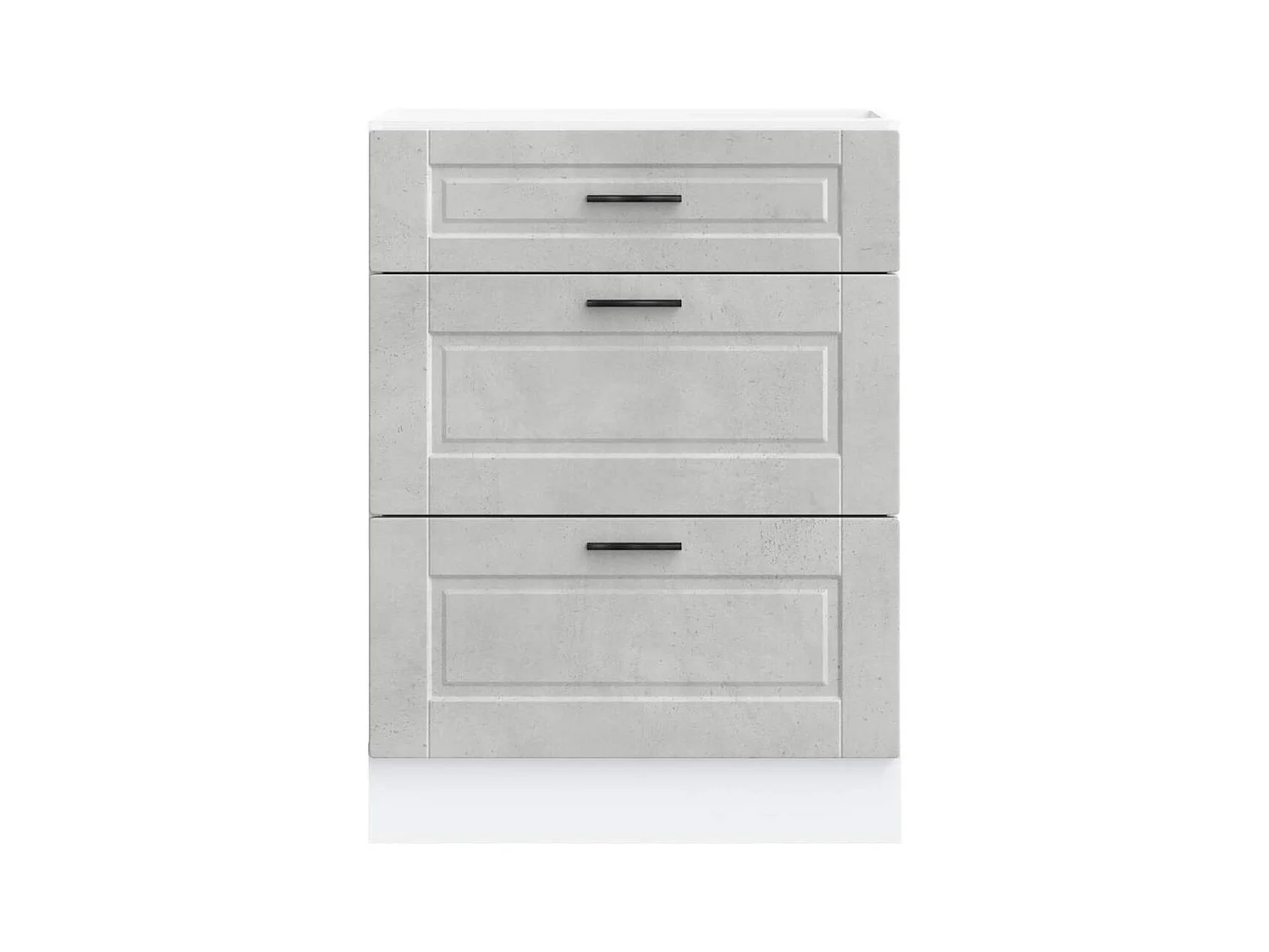 Armoire de cuisine Porto gris béton bois d'ingénierie