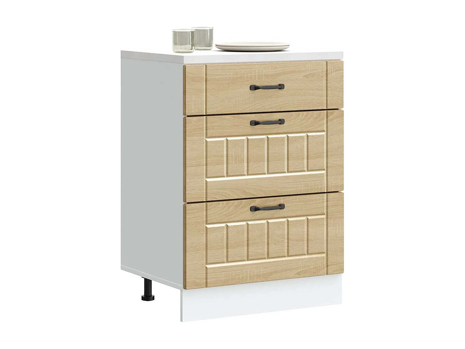 Base da Cucina Lucca Rovere Sonoma in Legno Multistrato