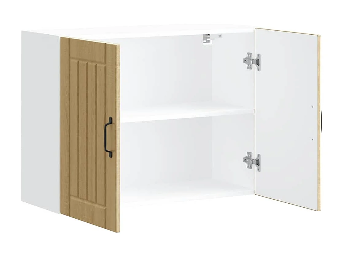 Keukenwandkast Lucca bewerkt hout sonoma eikenkleurig