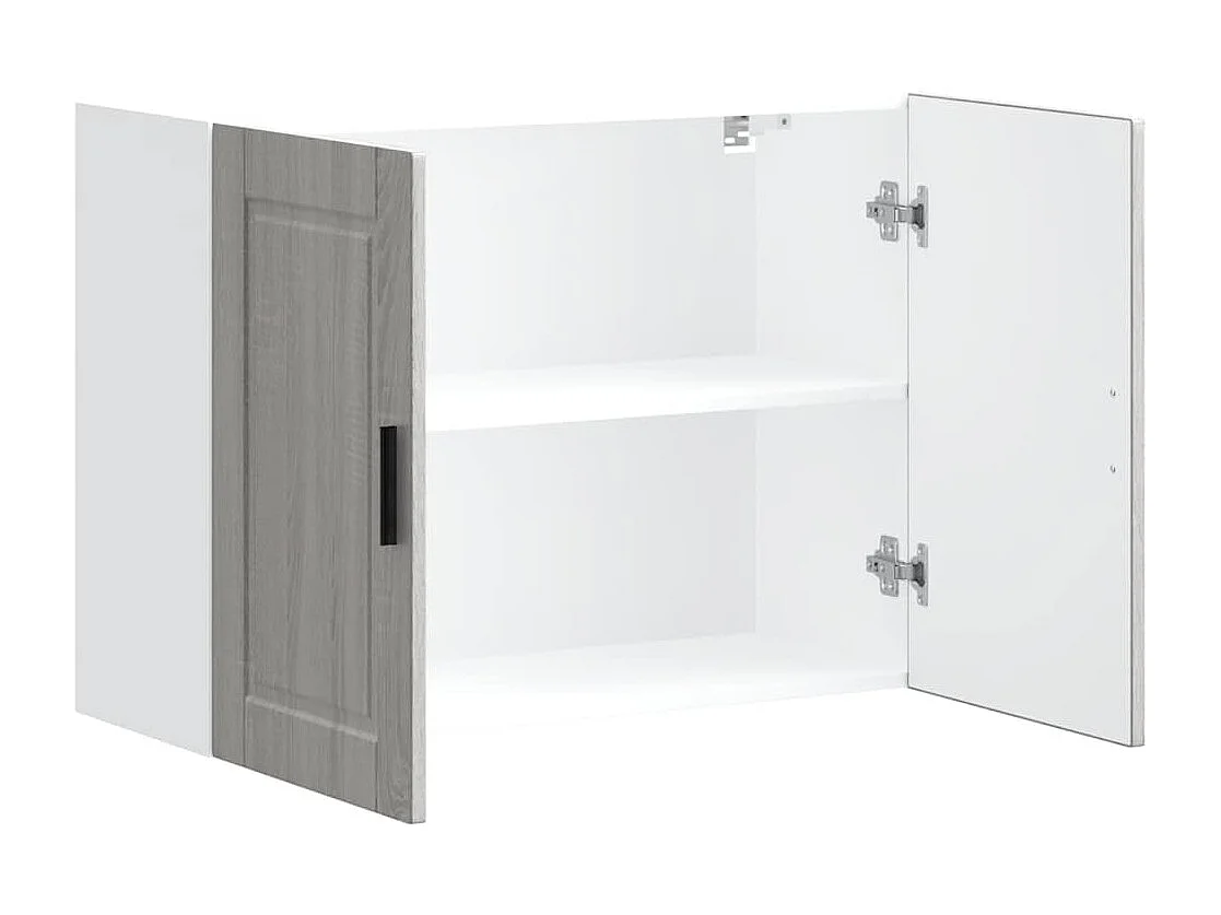 Armoire murale de cuisine Porto sonoma gris bois d'ingénierie