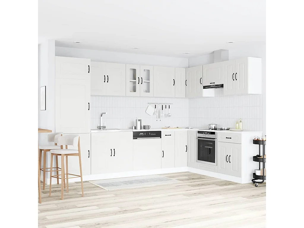 Gabinete de cocina Kalmar 2 pcs Blanco 80 x 46 x 81.5 cm