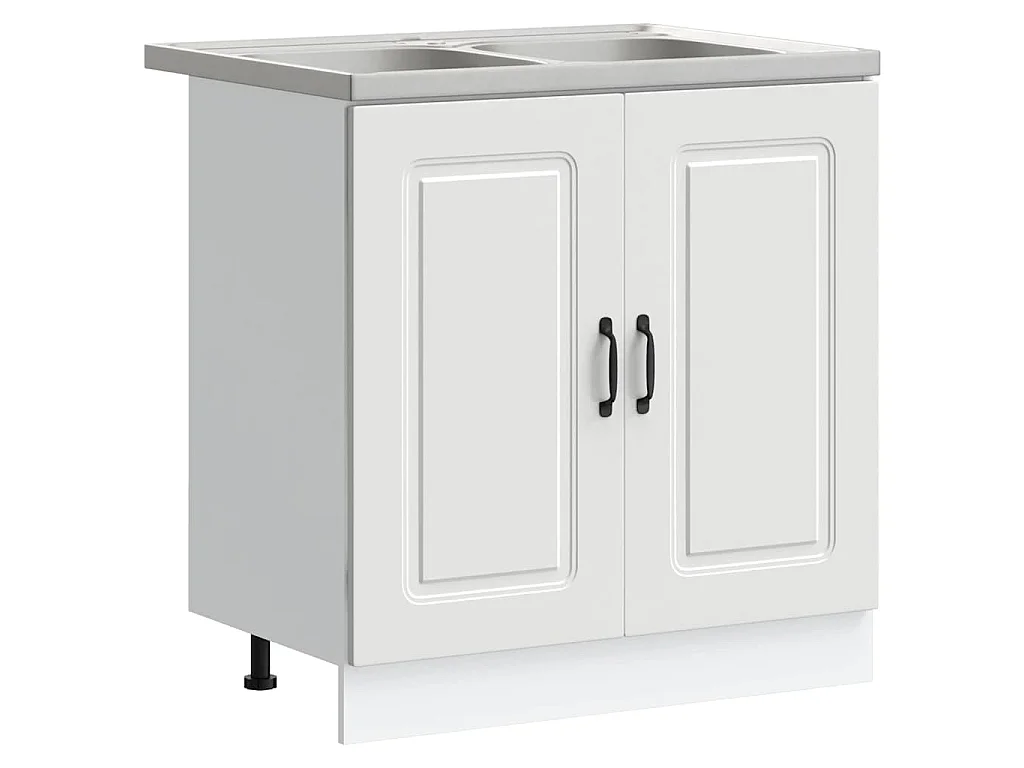 Mobile da cucina con porta Kalmar Bianco 80 x 46 x 81,5 cm