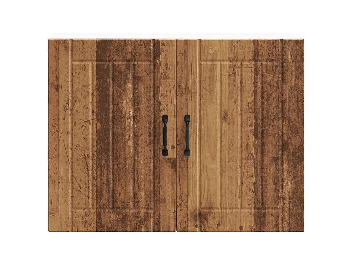 Armoire murale de cuisine Lucca vieux bois bois ingénierie