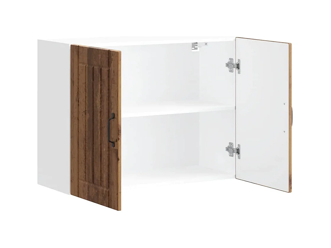 Armoire murale de cuisine Lucca vieux bois bois ingénierie