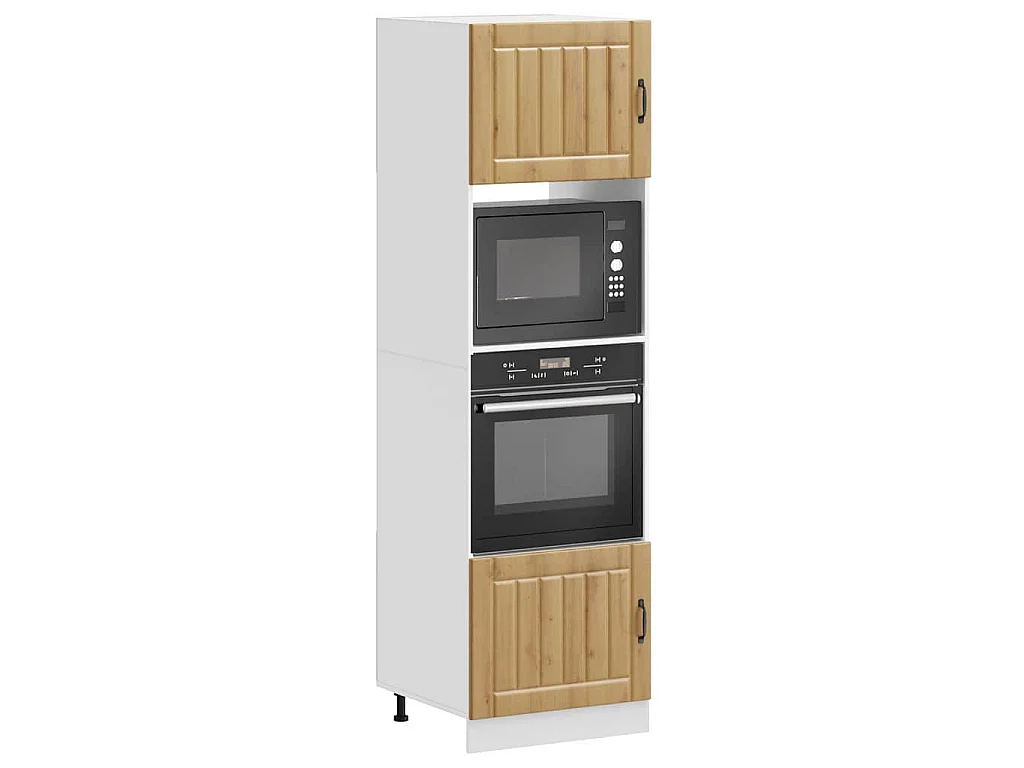 Armoires de four 2 pièces "Lucca" Chêne artisanal Bois d'ingénierie