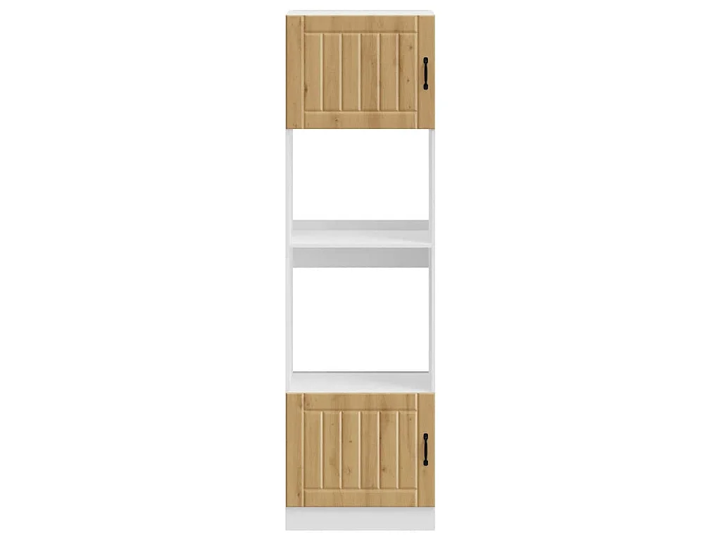 Armoires de four 2 pièces "Lucca" Chêne artisanal Bois d'ingénierie