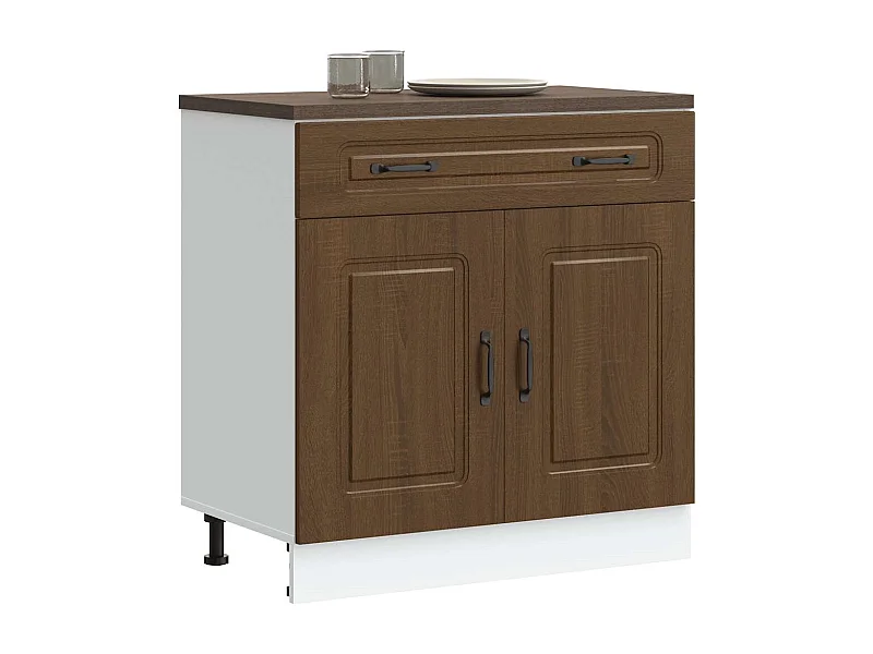 Base da Cucina Kalmar Rovere Marrone in Legno Multistrato