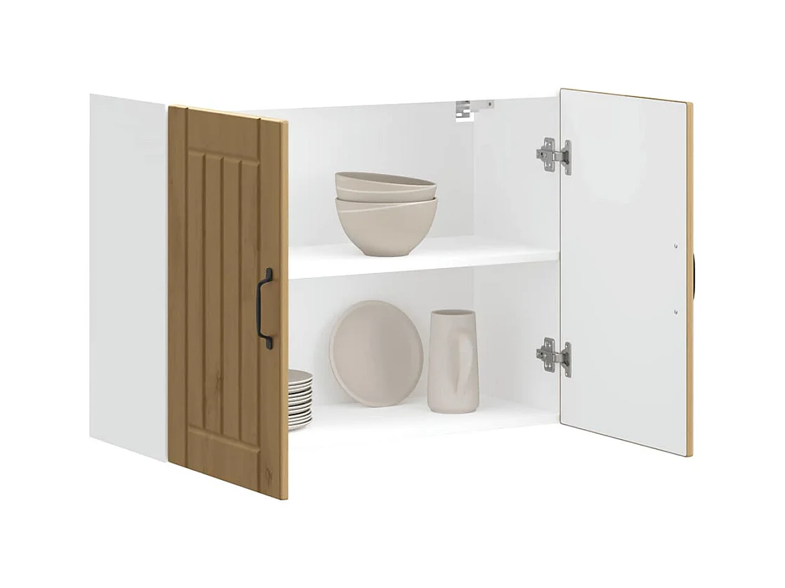 Armoire murale de cuisine Lucca chêne artisanal bois ingénierie