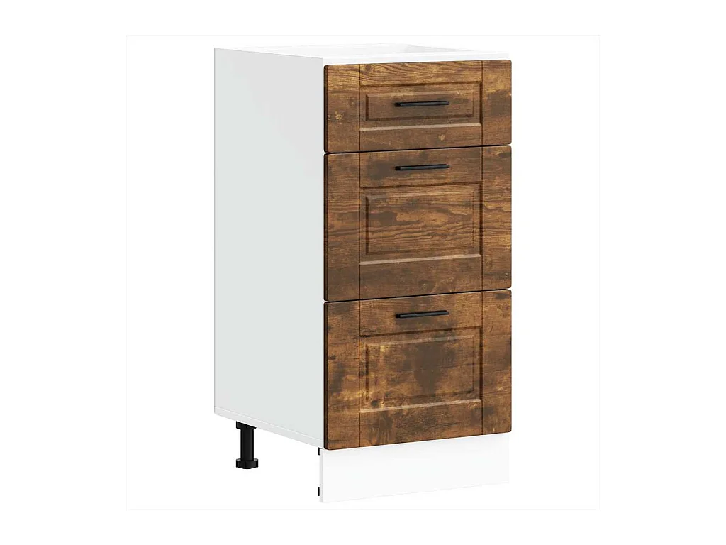 Mueble bajo de cocina porto roble ahumado madera reconstituida