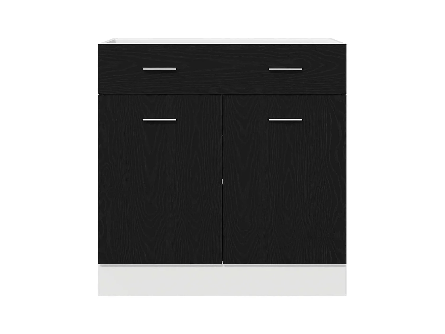Cabinet avec Tiroir Riga Chêne noir 80 x 46 x 81,5 cm