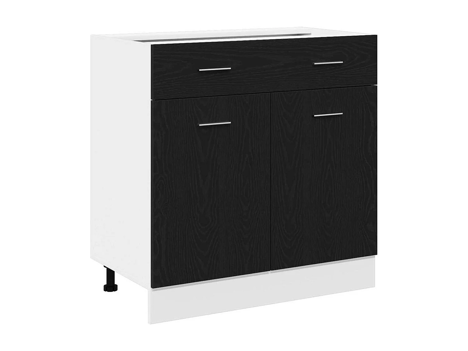 Armoire suspendue avec tiroir Riga Chêne noir 80 x 31 x 81.5 cm