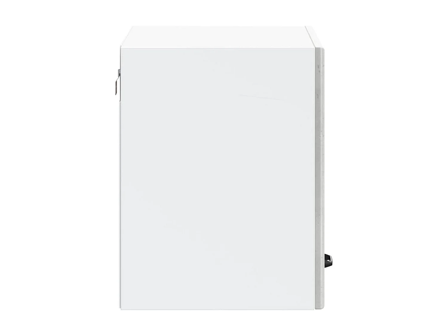 Armoire murale de cuisine Lucca gris béton bois ingénierie