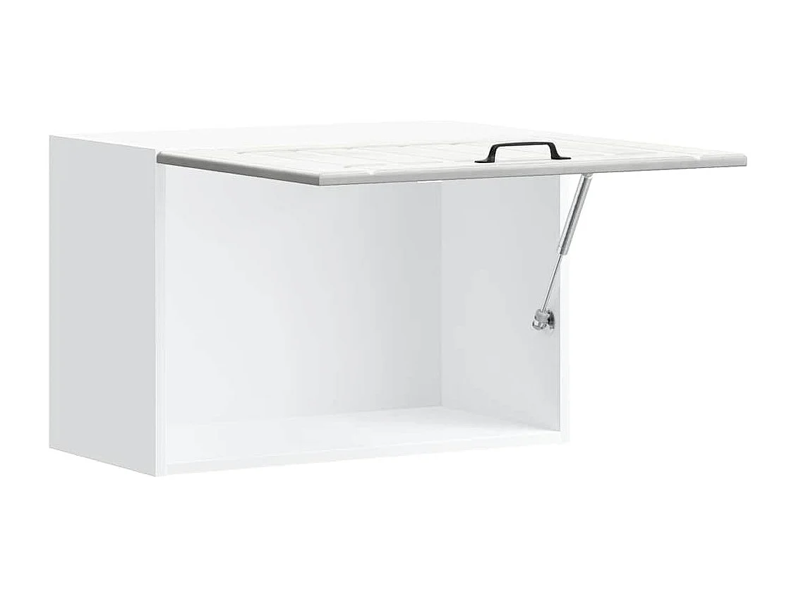 Armoire murale de cuisine Lucca gris béton bois ingénierie