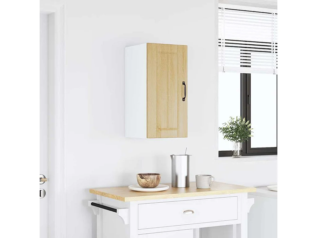 Keukenwandkast Lucca bewerkt hout sonoma eikenkleurig