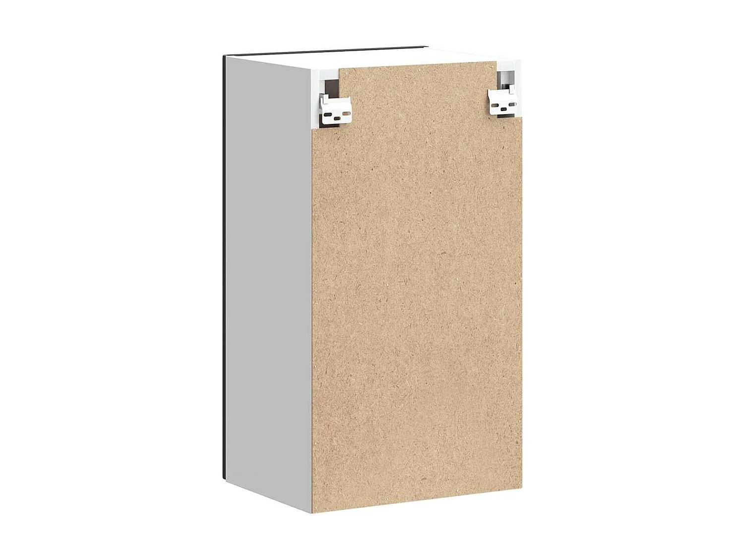 Armoire murale de cuisine Lucca noir bois d'ingénierie