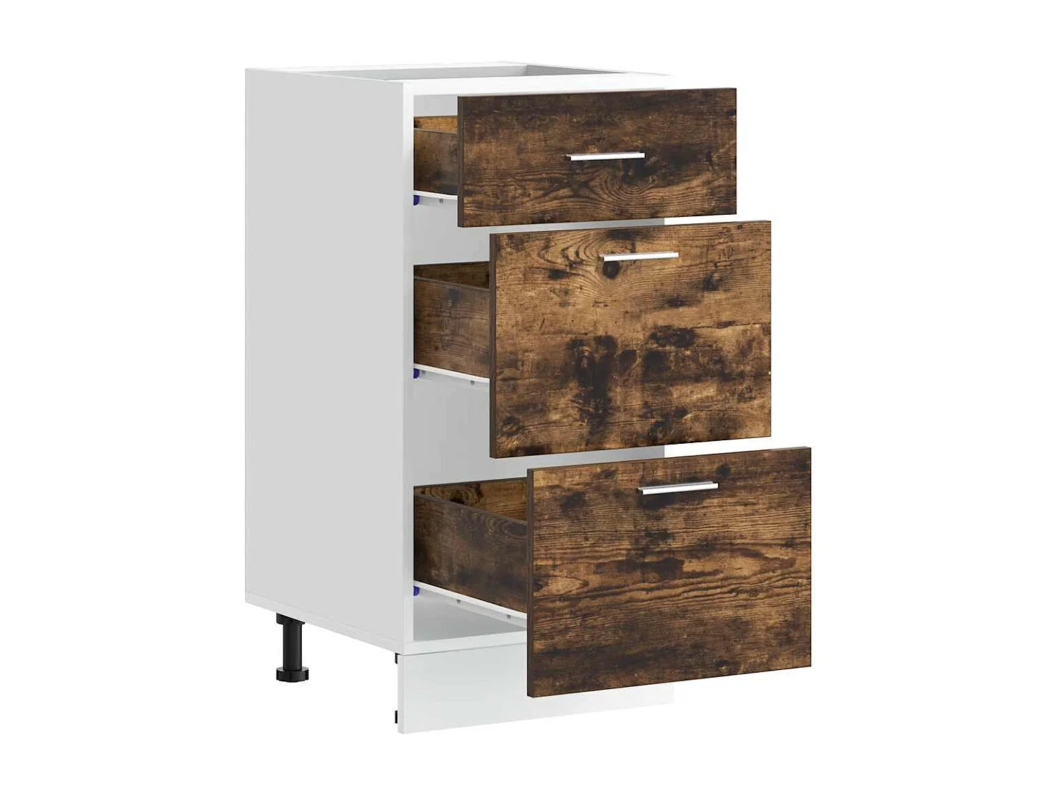 Meuble bas "Lyon" Chêne fumé 40 x 46 x 81,5 cm Bois d'ingénierie