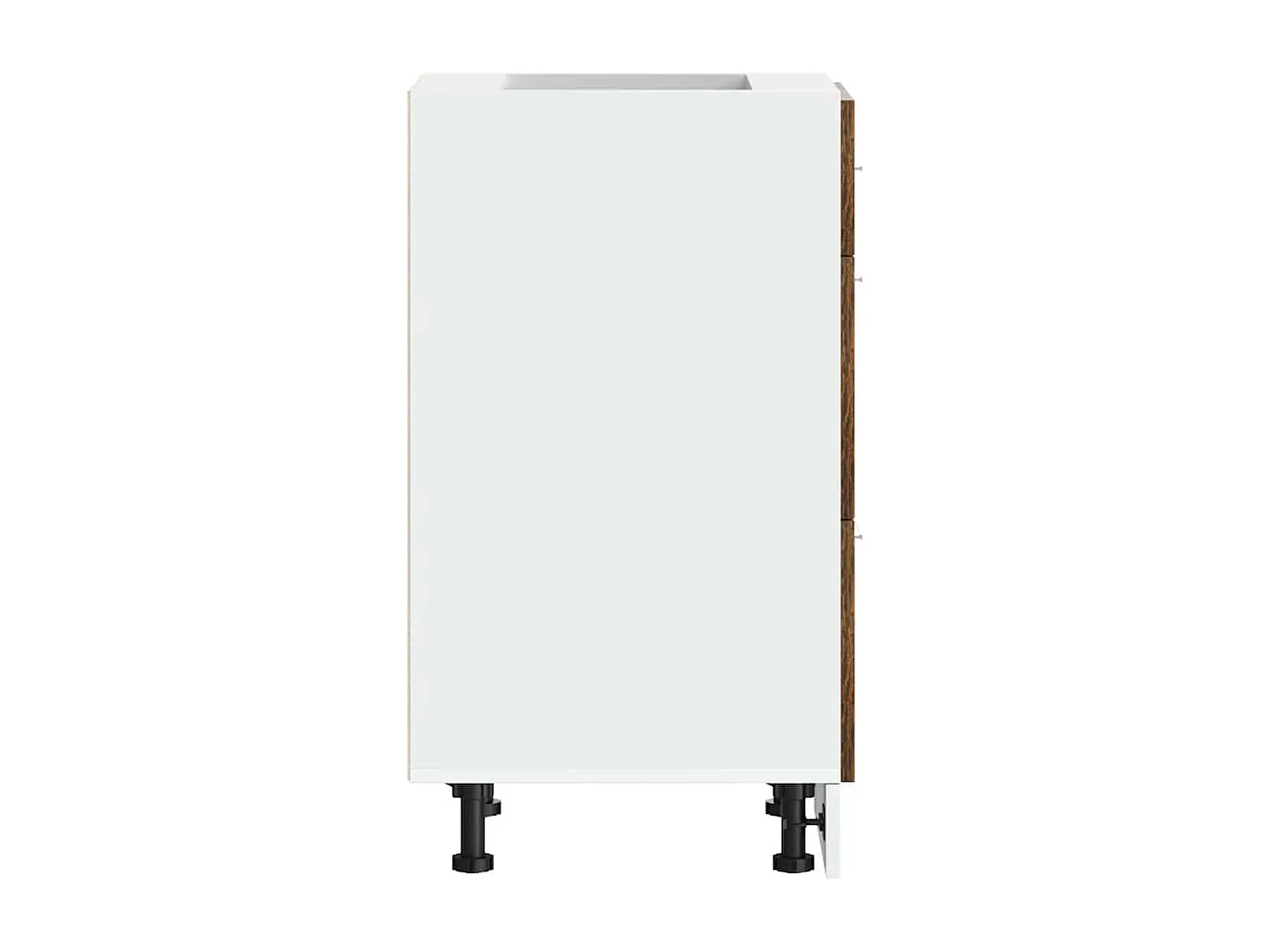 Meuble bas "Lyon" Chêne fumé 40 x 46 x 81,5 cm Bois d'ingénierie