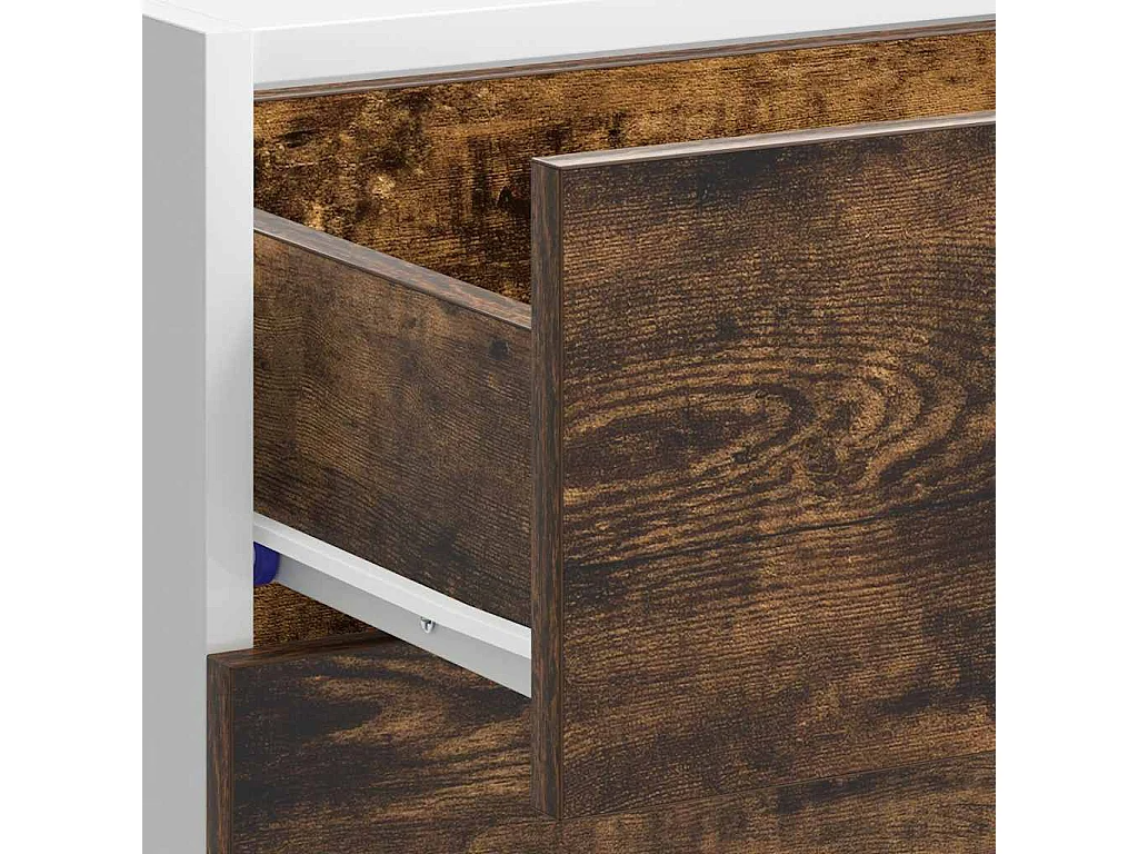 Meuble bas "Lyon" Chêne fumé 40 x 46 x 81,5 cm Bois d'ingénierie