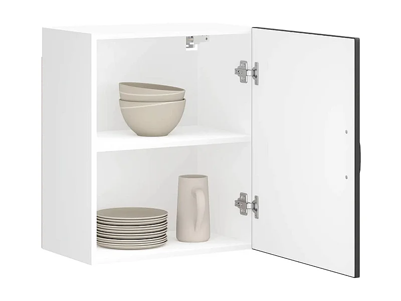 Küchen-Hängeschrank Lucca Schwarz Holzwerkstoff