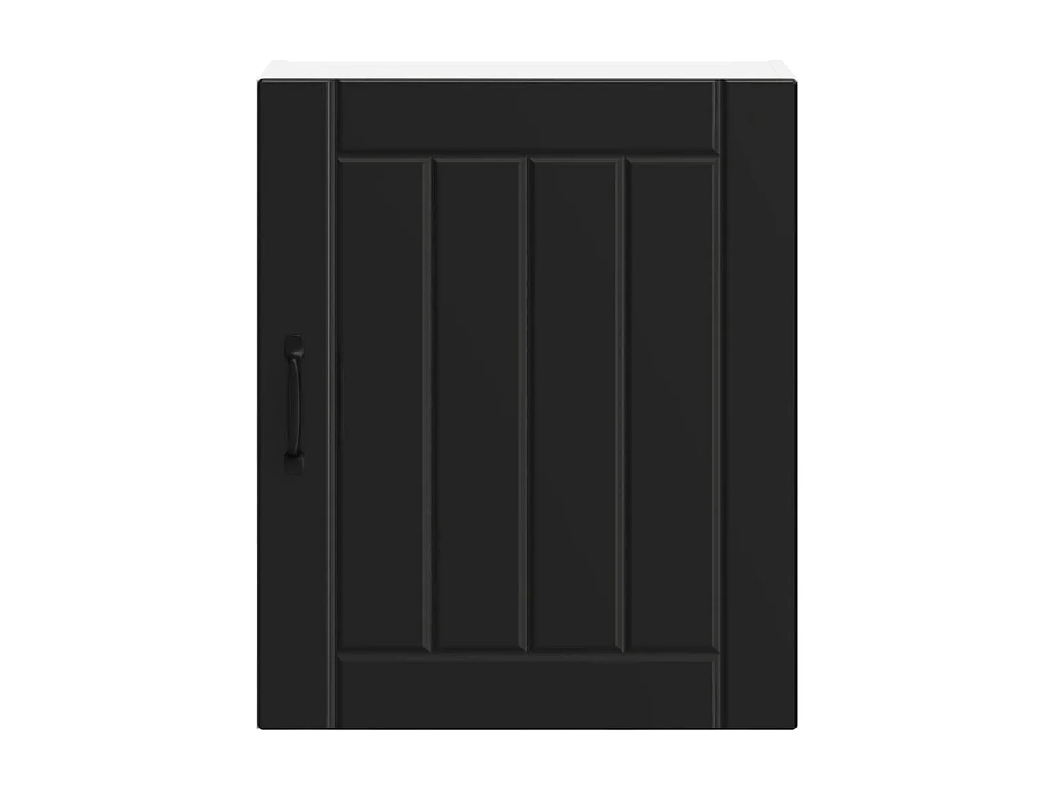 Armoire murale de cuisine Lucca noir bois d'ingénierie