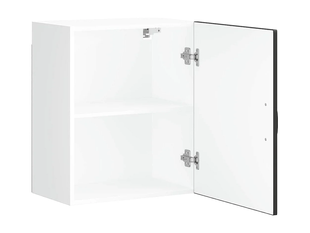 Armoire murale de cuisine Lucca noir bois d'ingénierie