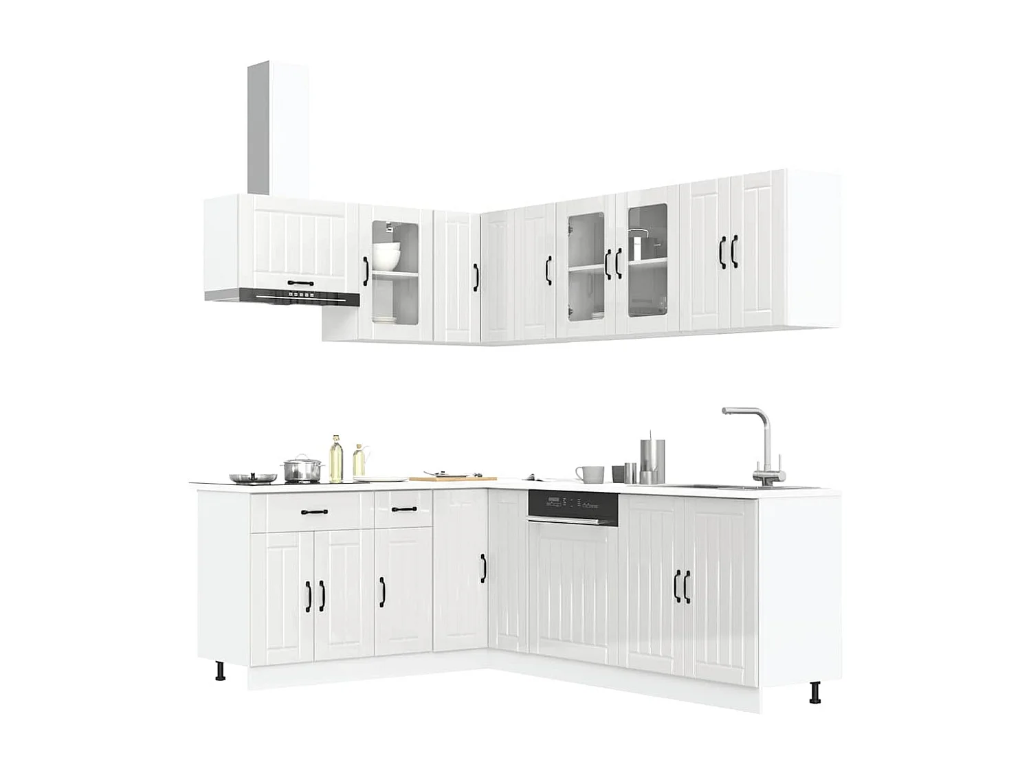 Ensemble d'armoires de cuisine 11 pcs Lucca bois d'ingénierie