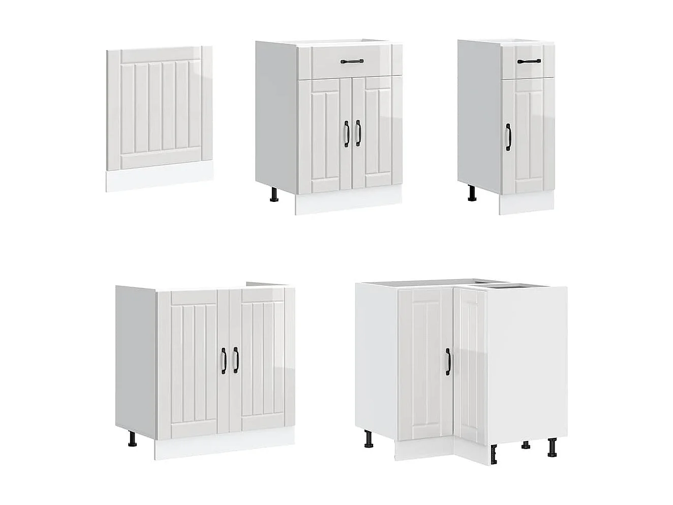 Ensemble d'armoires de cuisine 11 pcs Lucca bois d'ingénierie