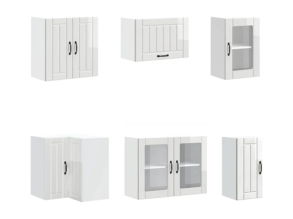 Ensemble d'armoires de cuisine 11 pcs Lucca bois d'ingénierie