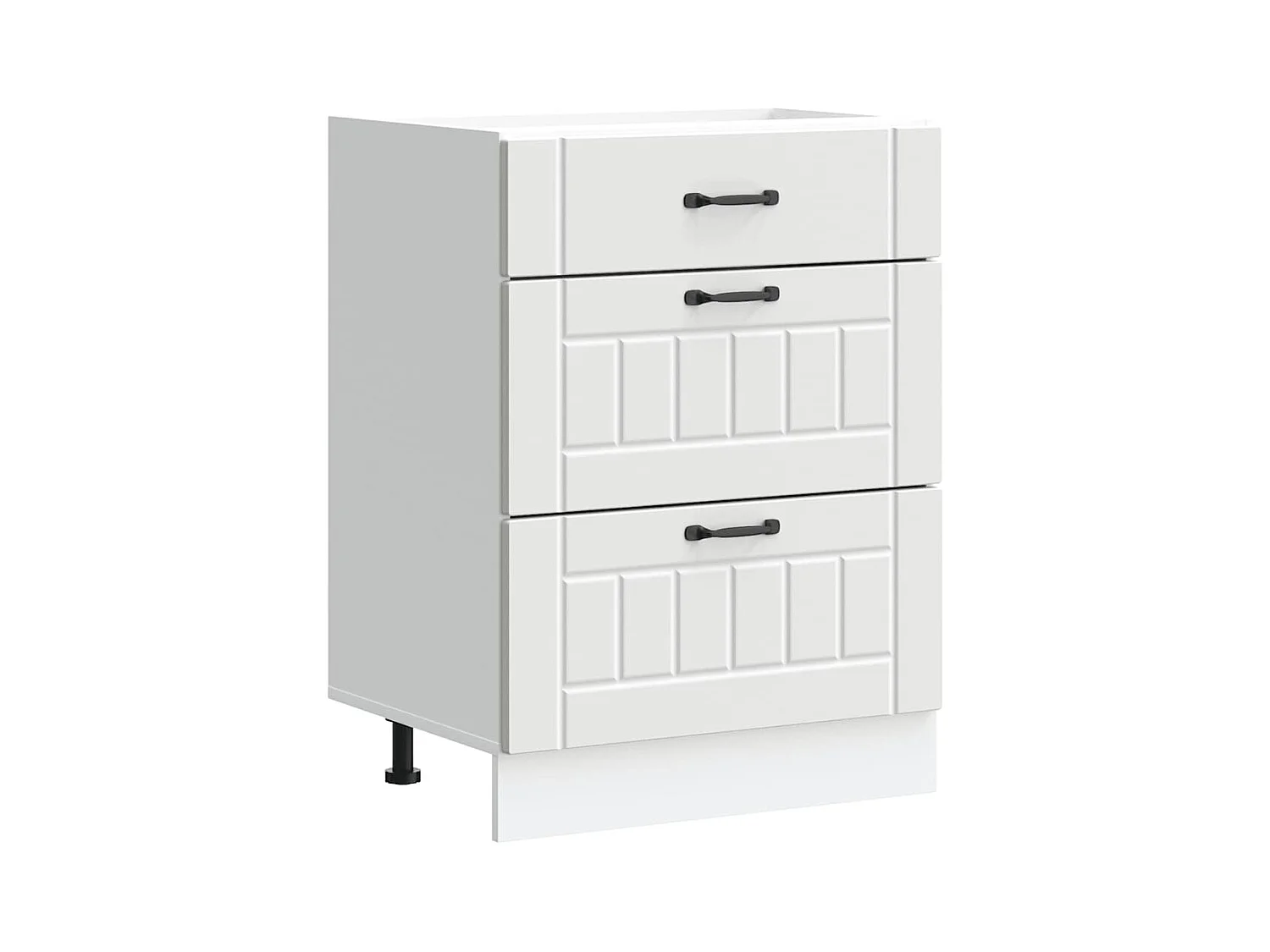 Küchen-Unterschrank Lucca Weiß Holzwerkstoff