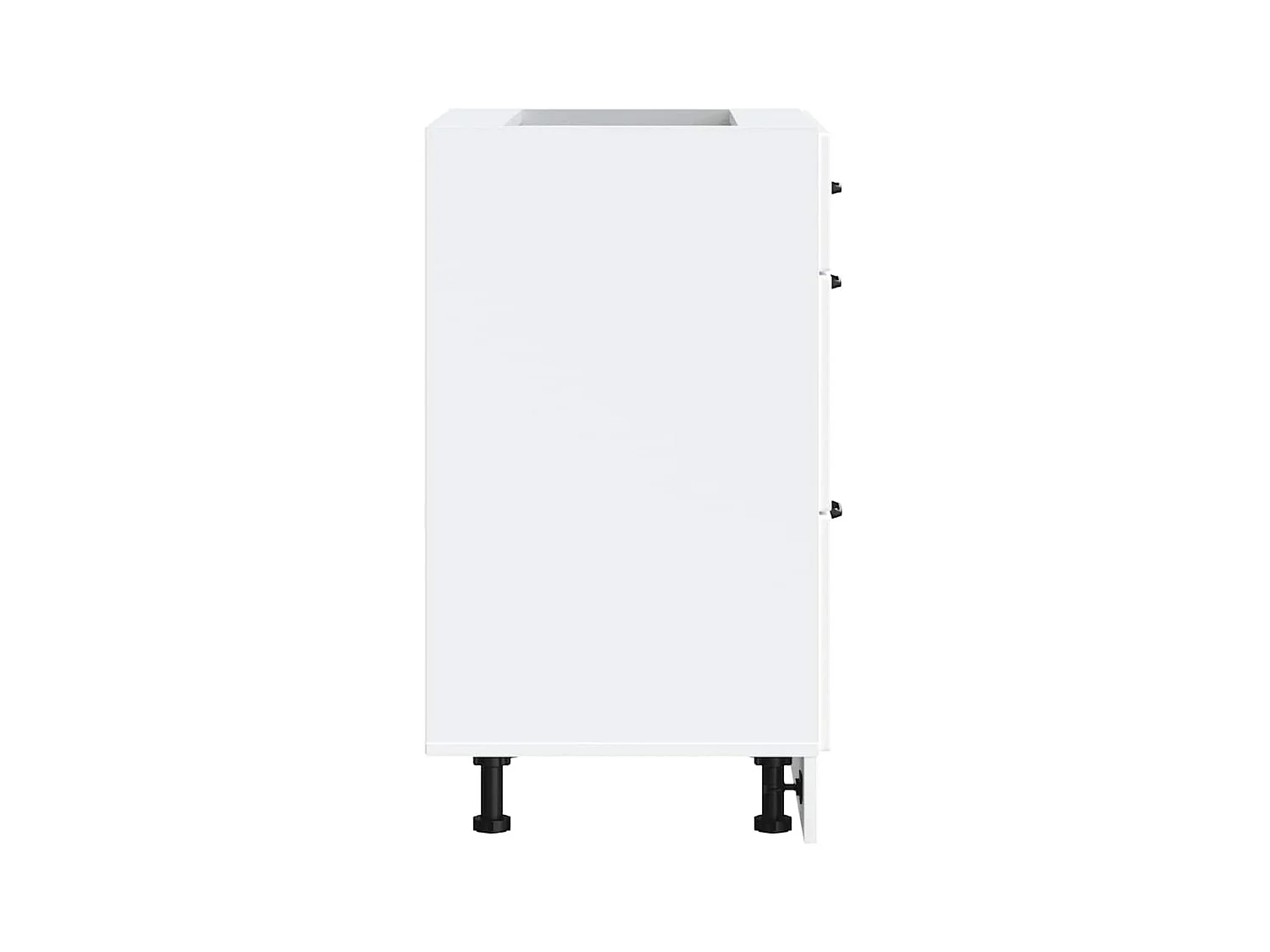 Küchen-Unterschrank Lucca Weiß Holzwerkstoff