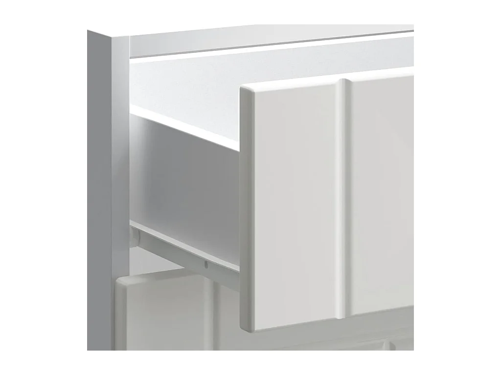 Küchen-Unterschrank Lucca Weiß Holzwerkstoff