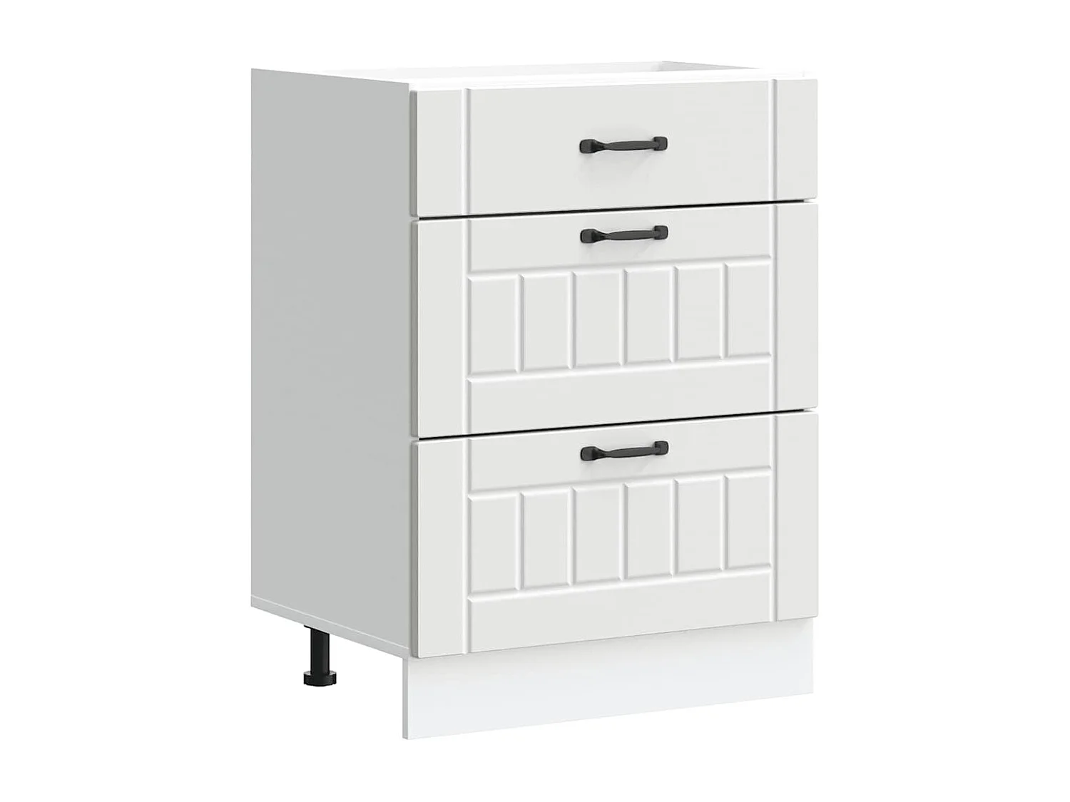 Armoire de cuisine Lucca blanc bois d'ingénierie