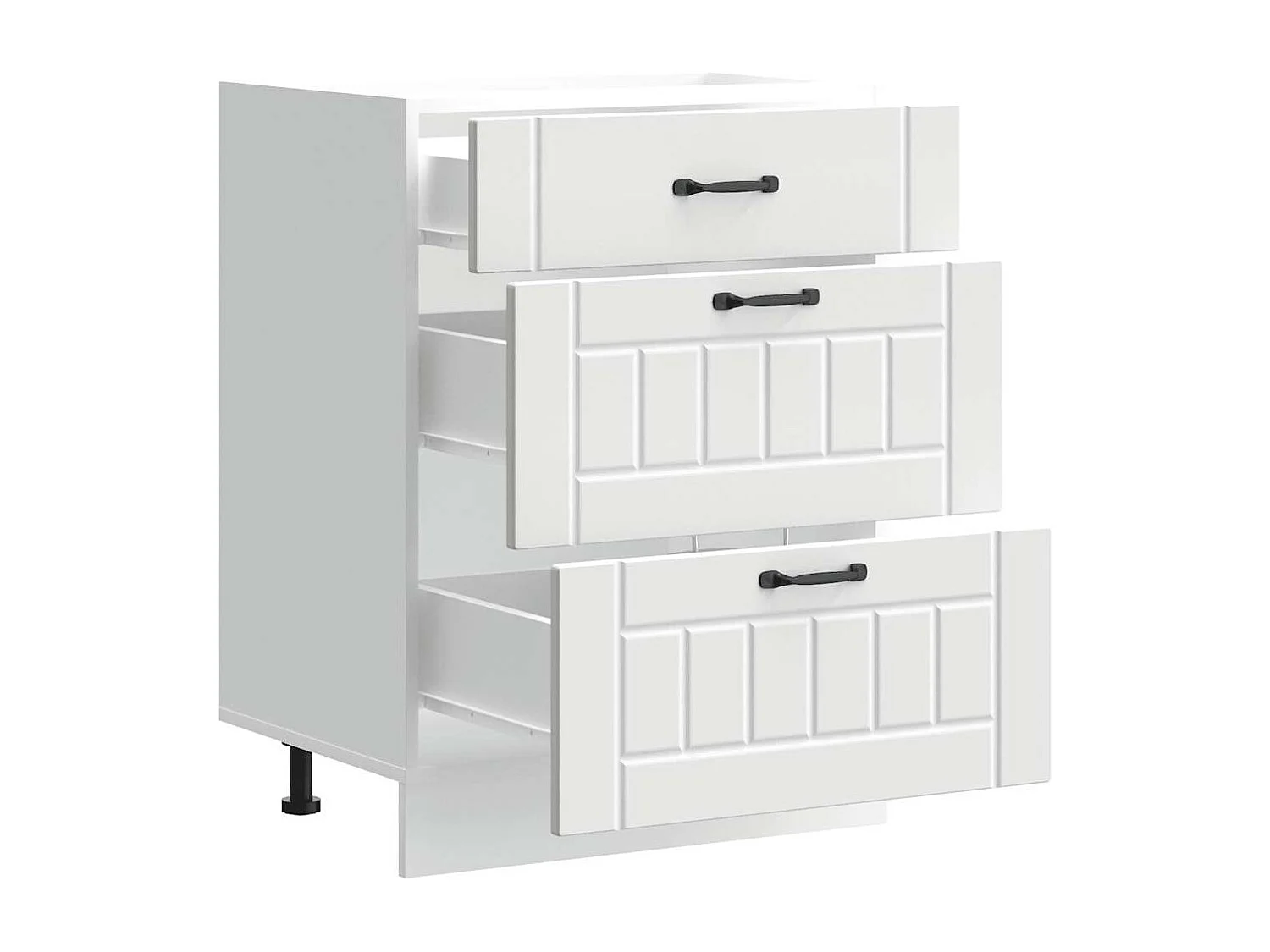 Armoire de cuisine Lucca blanc bois d'ingénierie