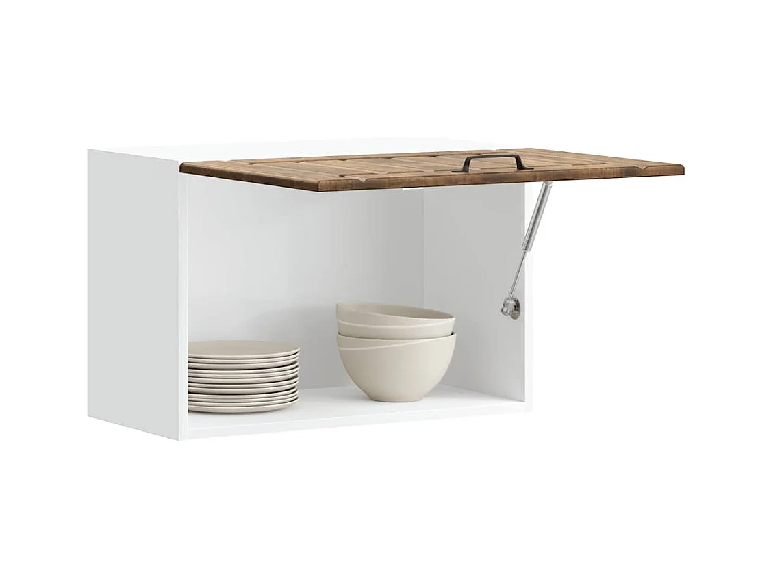 Armoire murale de cuisine Lucca chêne fumé bois ingénierie