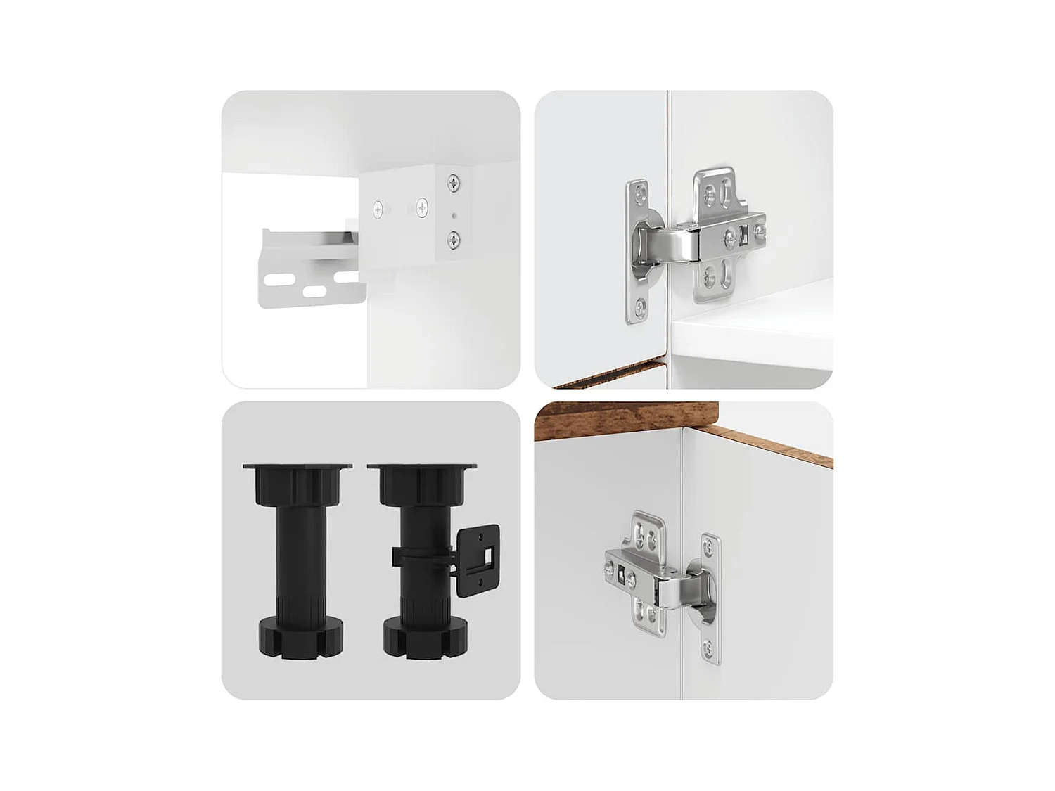 Set Mobili da Cucina 7 pz Porto Legno Vecchio in Truciolato