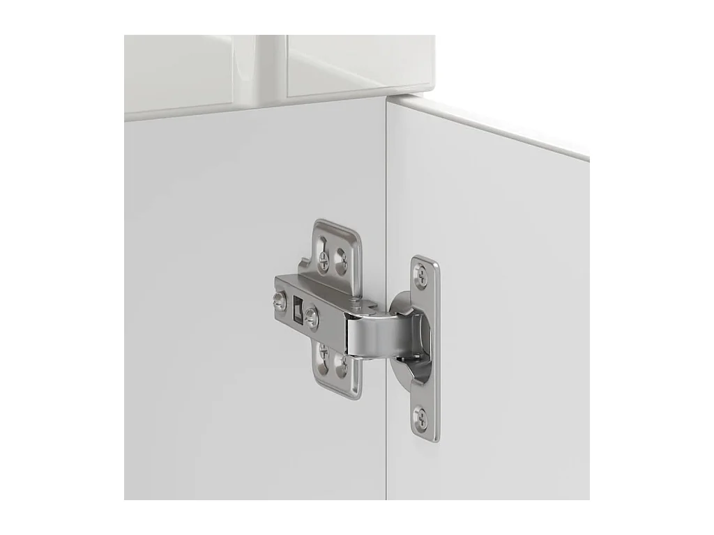 Armário de cozinha baixo Lucca deriv. madeira branco brilhante