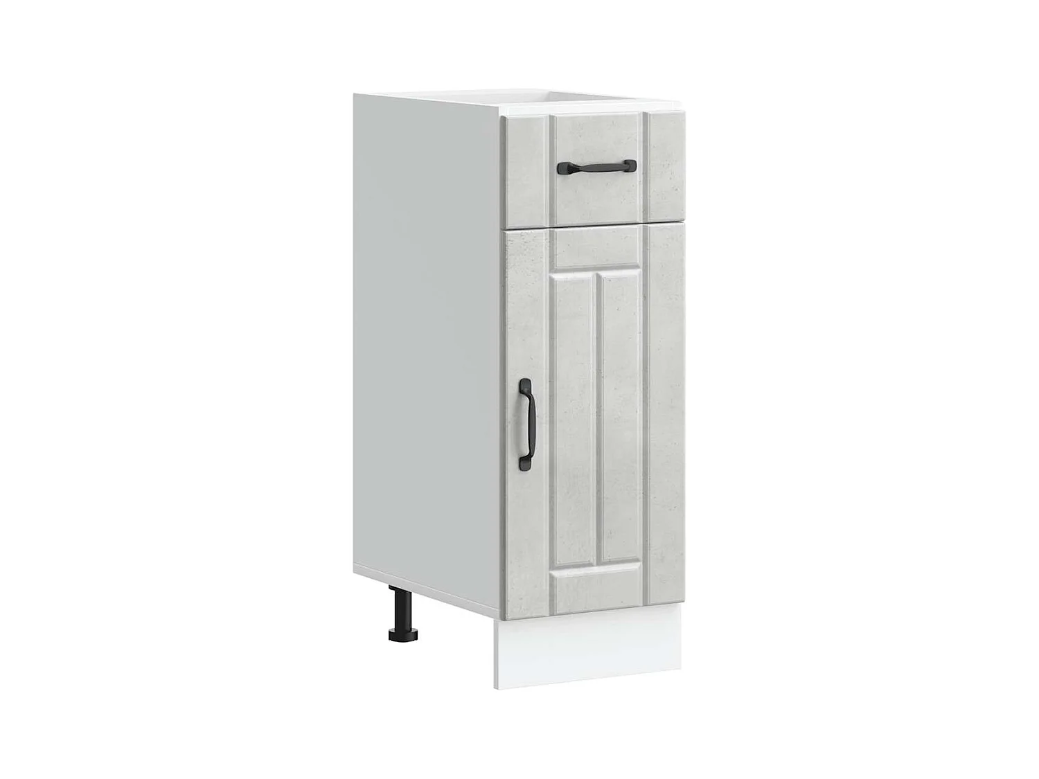 Armoire de cuisine Lucca gris béton bois ingénierie