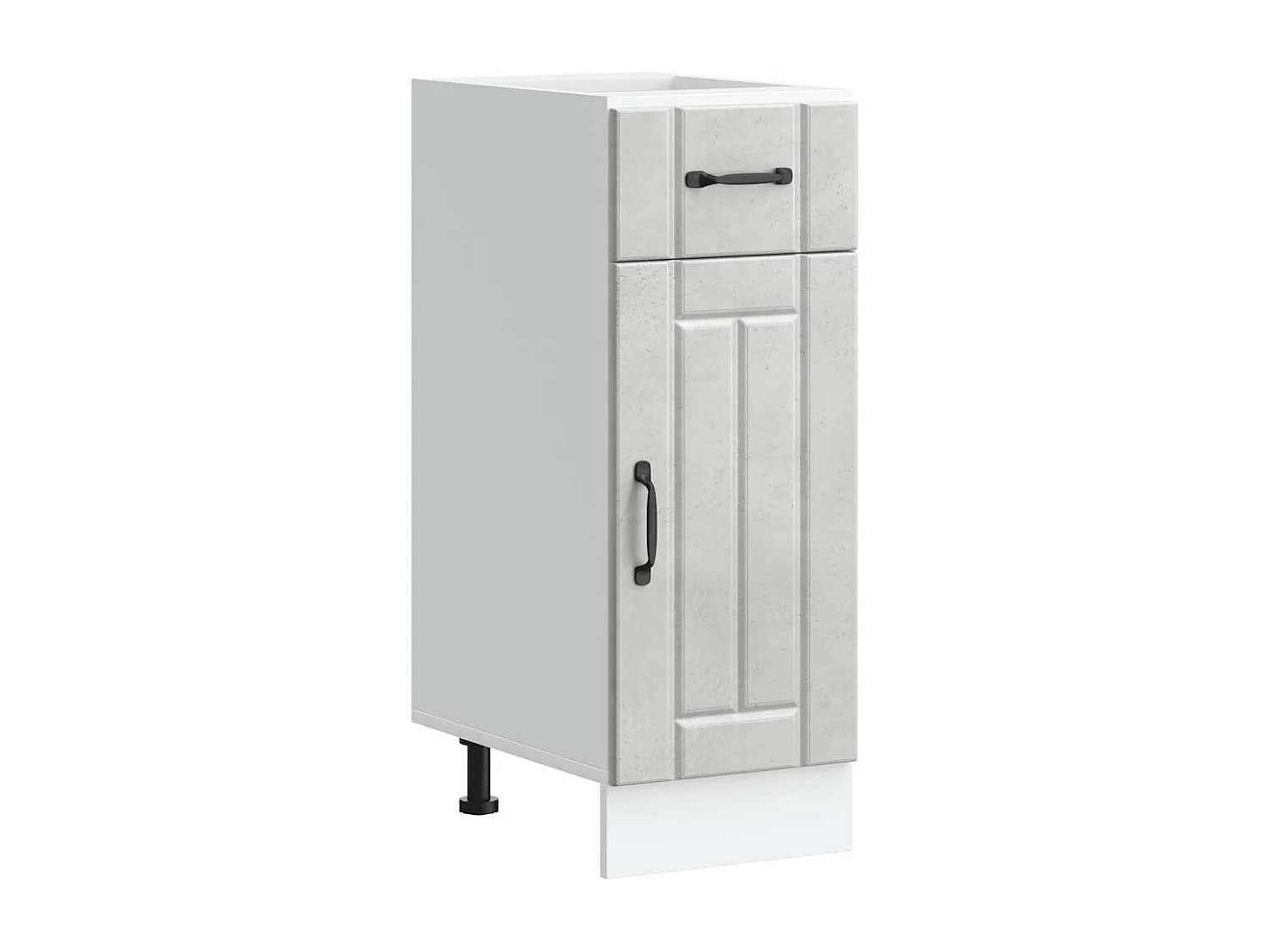 Armoire de cuisine Lucca gris béton bois ingénierie