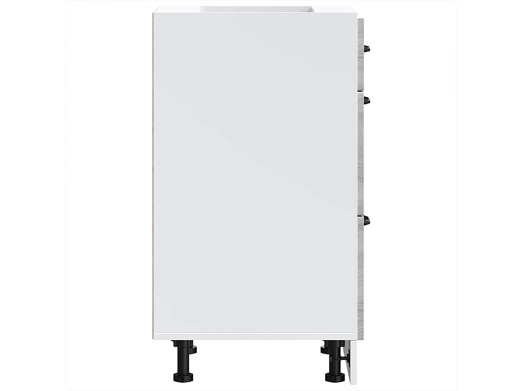 Keuken onderkast Kalmar bewerkt hout grijs sonoma eiken