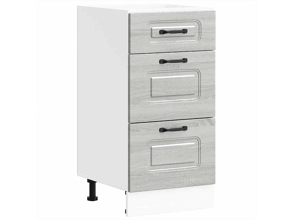 Armoire de cuisine Kalmar sonoma gris bois d'ingénierie