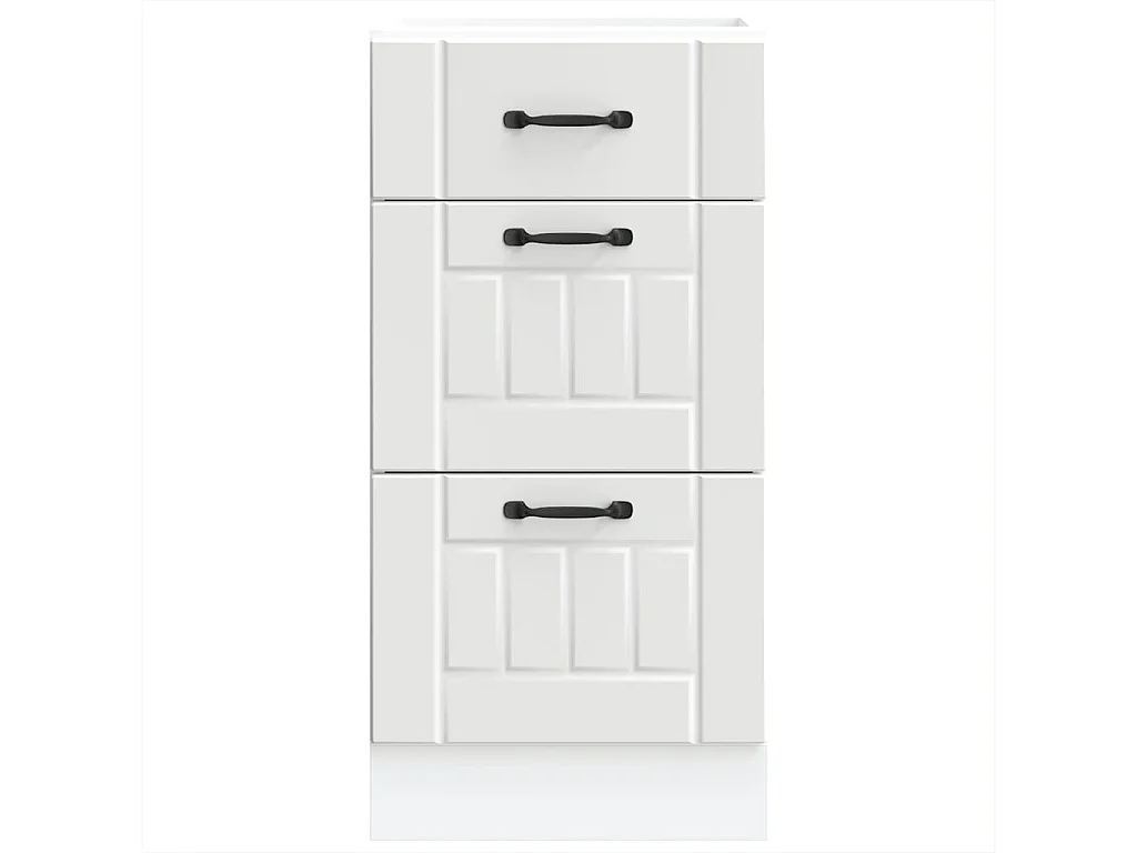 Armoire de cuisine Lucca blanc bois d'ingénierie