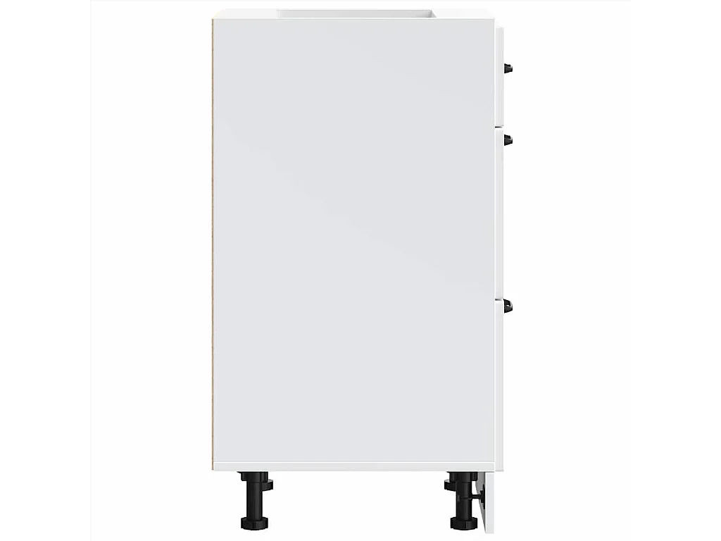 Armoire de cuisine Lucca blanc bois d'ingénierie