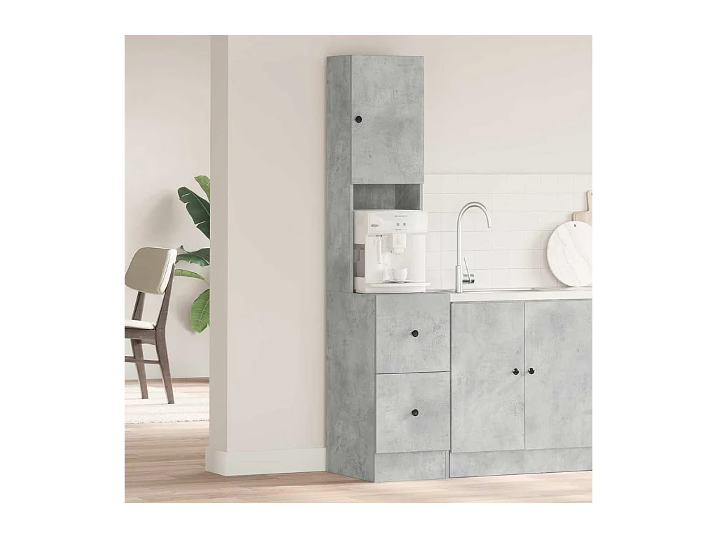 Armoire de cuisine Gris 35 x 50 x 180 cm Bois d'ingénierie