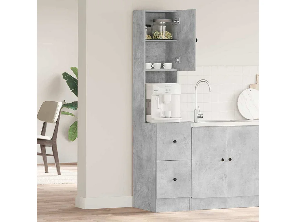 Armoire de cuisine Gris 35 x 50 x 180 cm Bois d'ingénierie