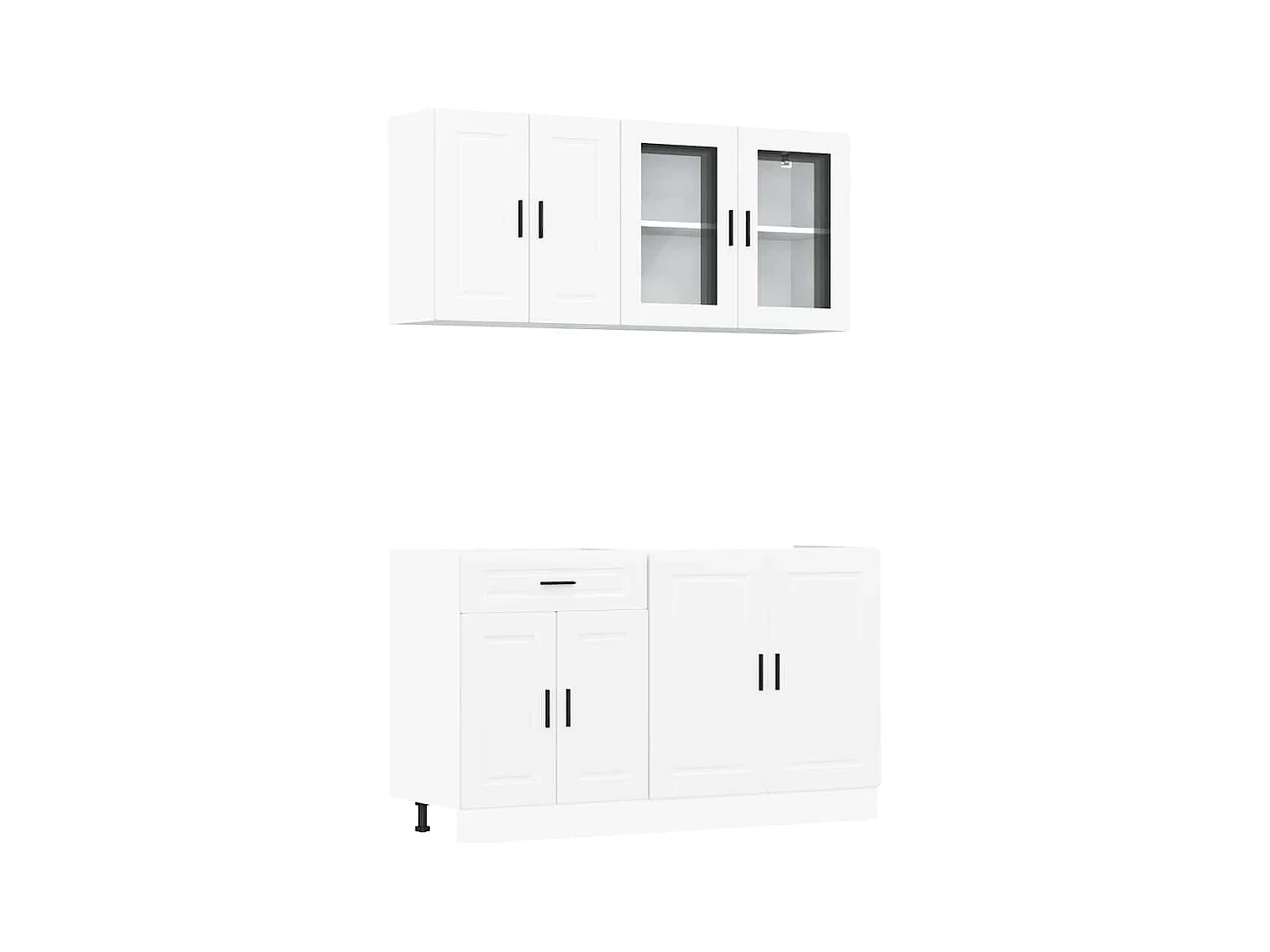 Set Mobili da Cucina 4 pz Porto Bianchi Legno Multistrato